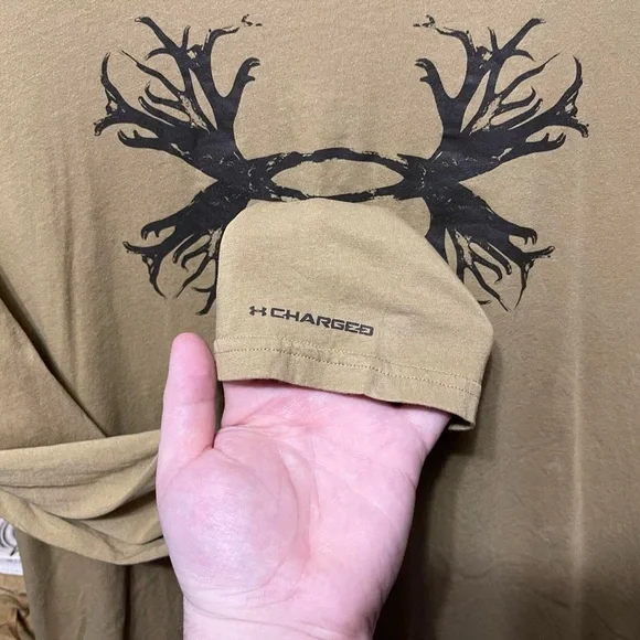 under Armour heat gear dear antler tree logo graphic long sleeve hunting shirt - Picture 3 of 8